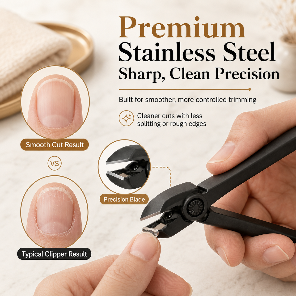 VELMORA™ EasyGrip Nail Clipper
