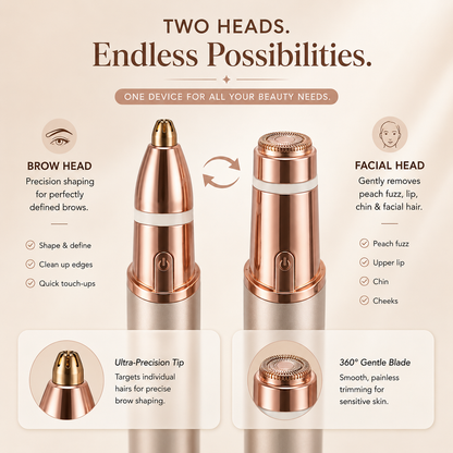 VELMORA™ 2-in-1 Face & Brow Trimmer