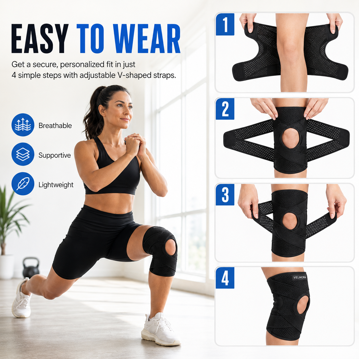 VELMORA™ Meniscus Support Knee Brace