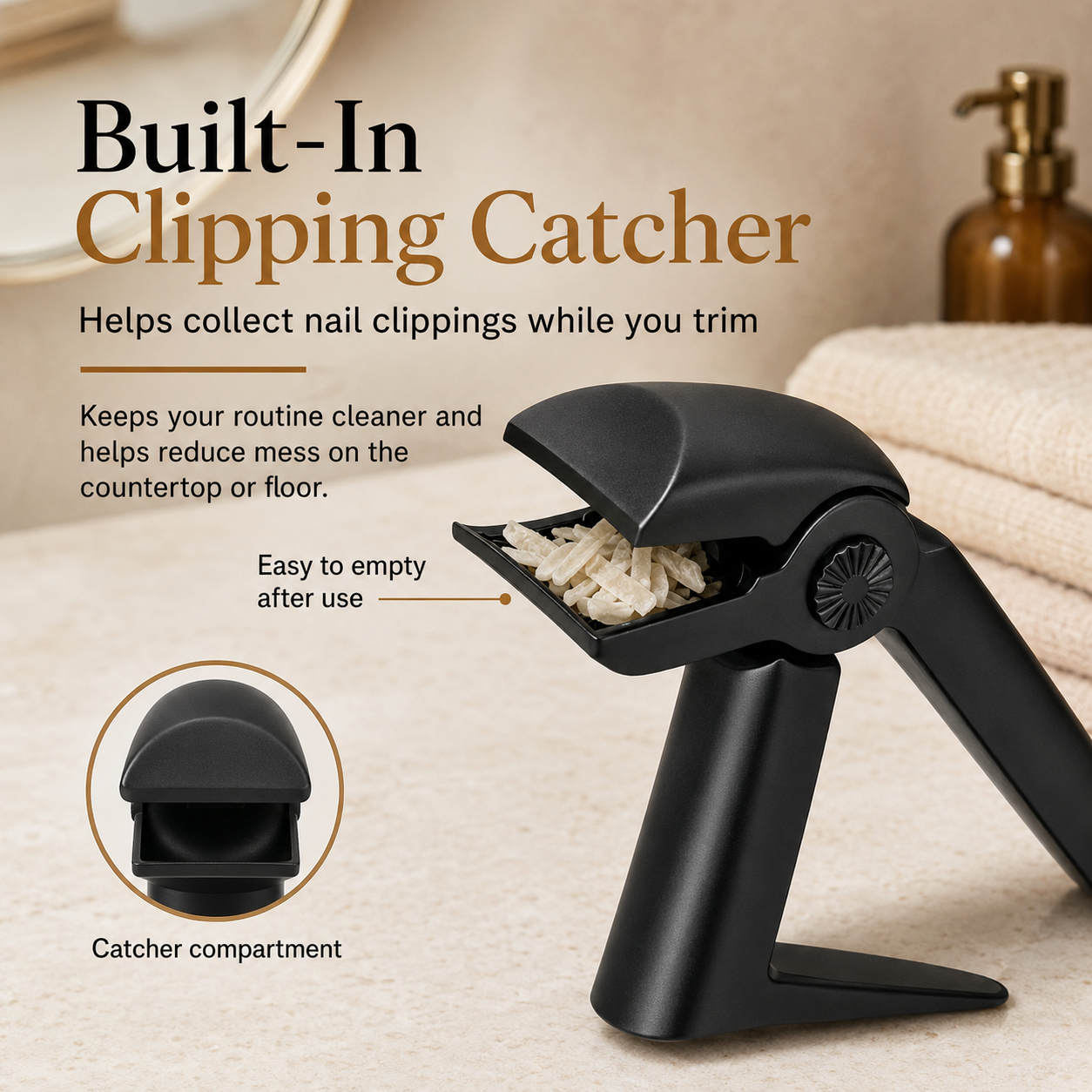 Velmora™ Nail Clipper for Seniors | Easy-Grip Design for Thick Nails