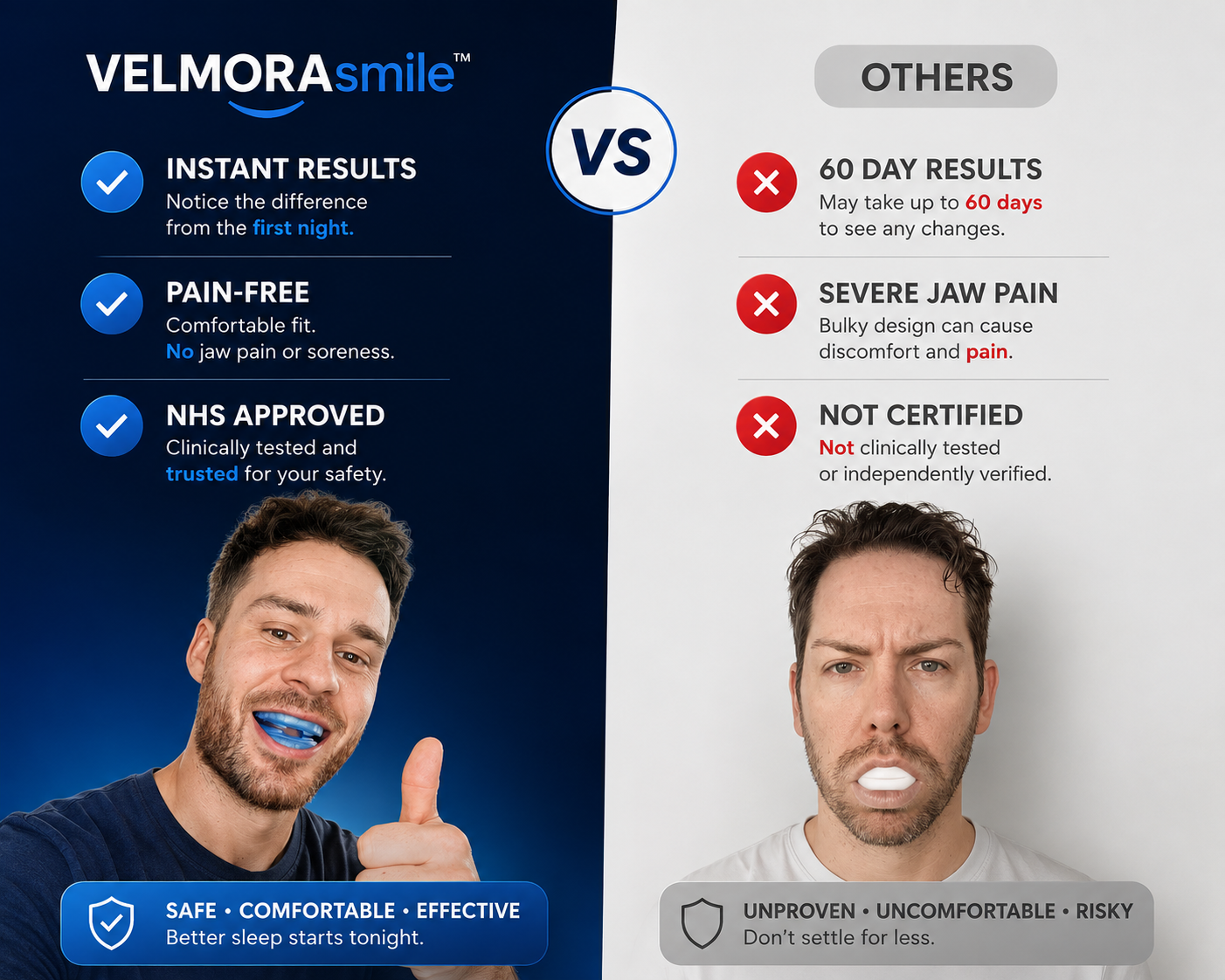 VELMORAsmile™ Anti-Snoring Mouthpiece
