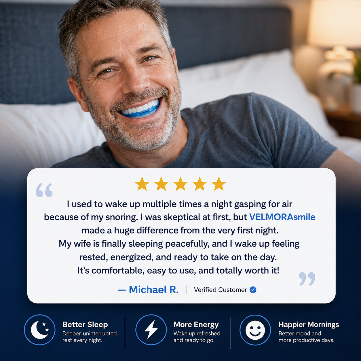 VELMORAsmile™ Anti-Snoring Mouthpiece