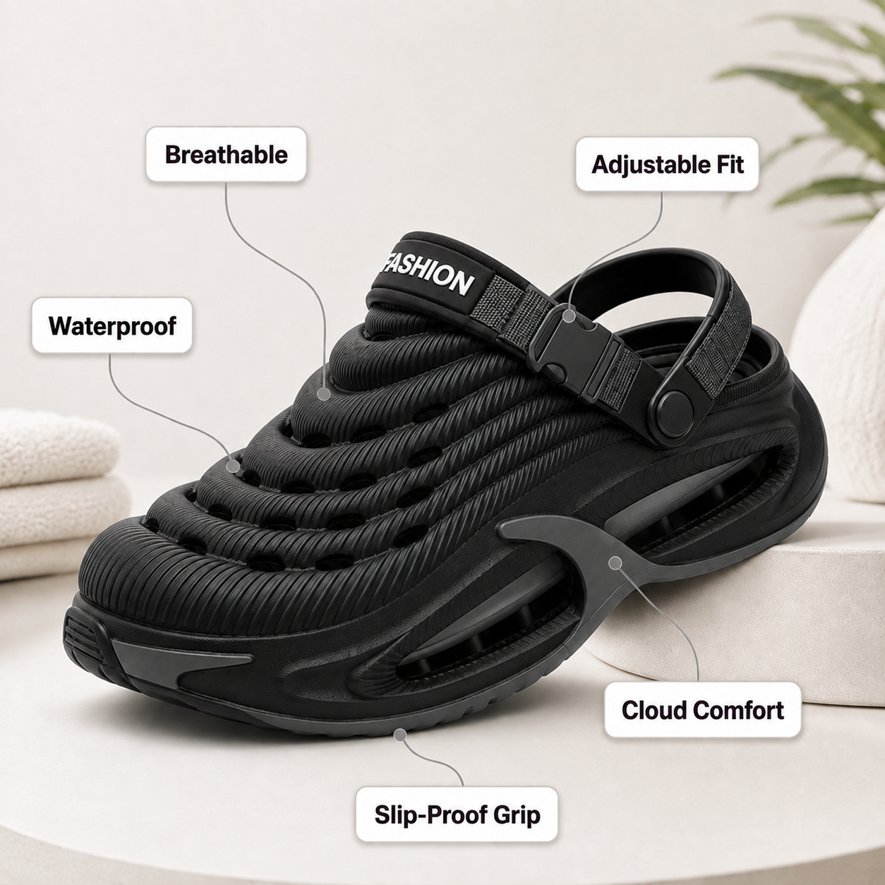 VELMORA AirCloud™ Comfort Clogs