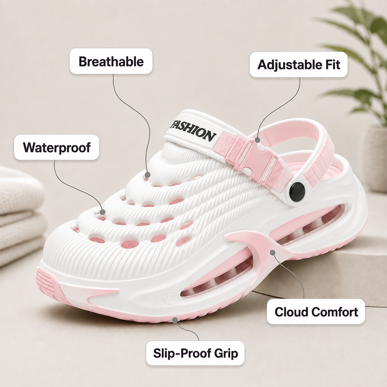 VELMORA AirCloud™ Comfort Clogs