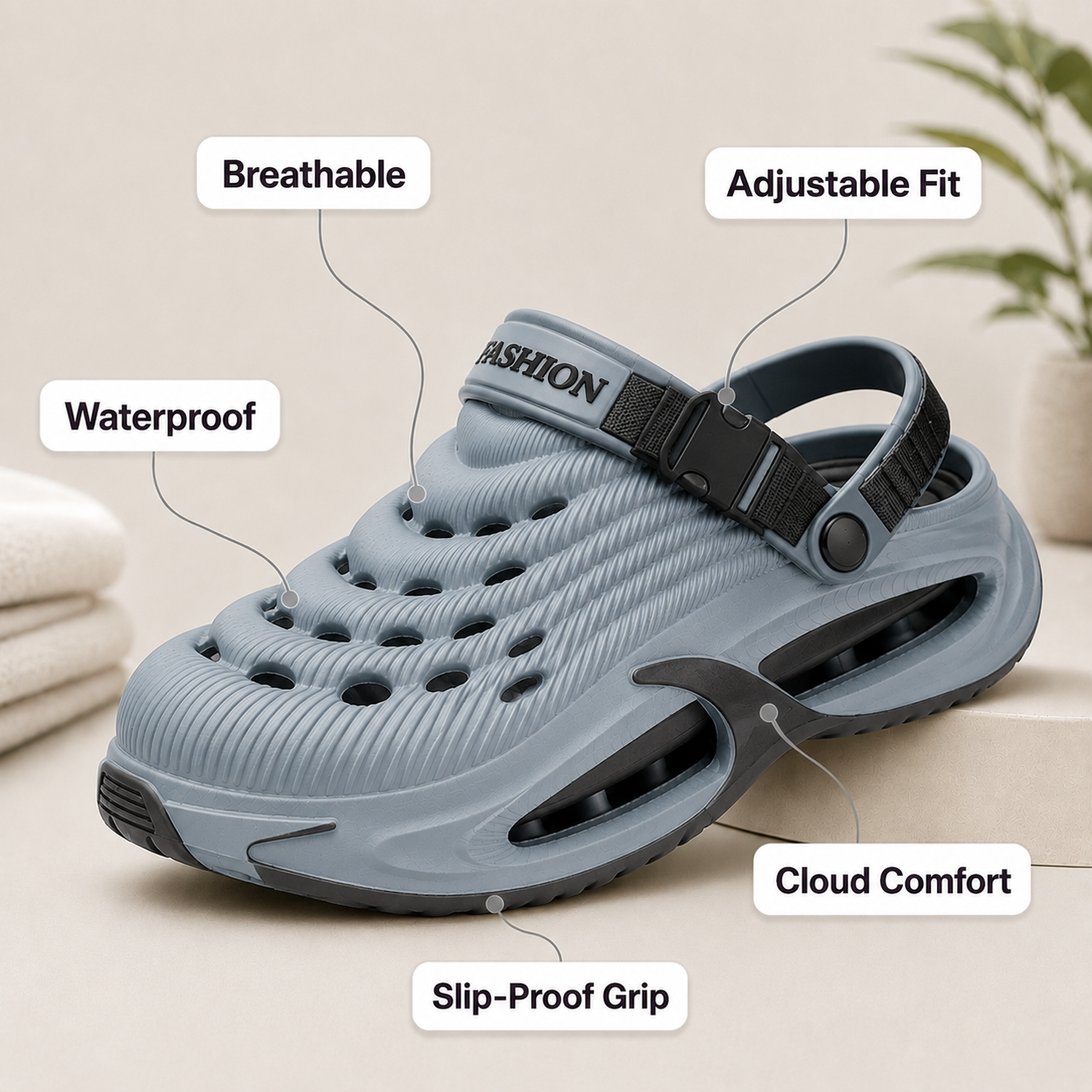 VELMORA AirCloud™ Comfort Clogs