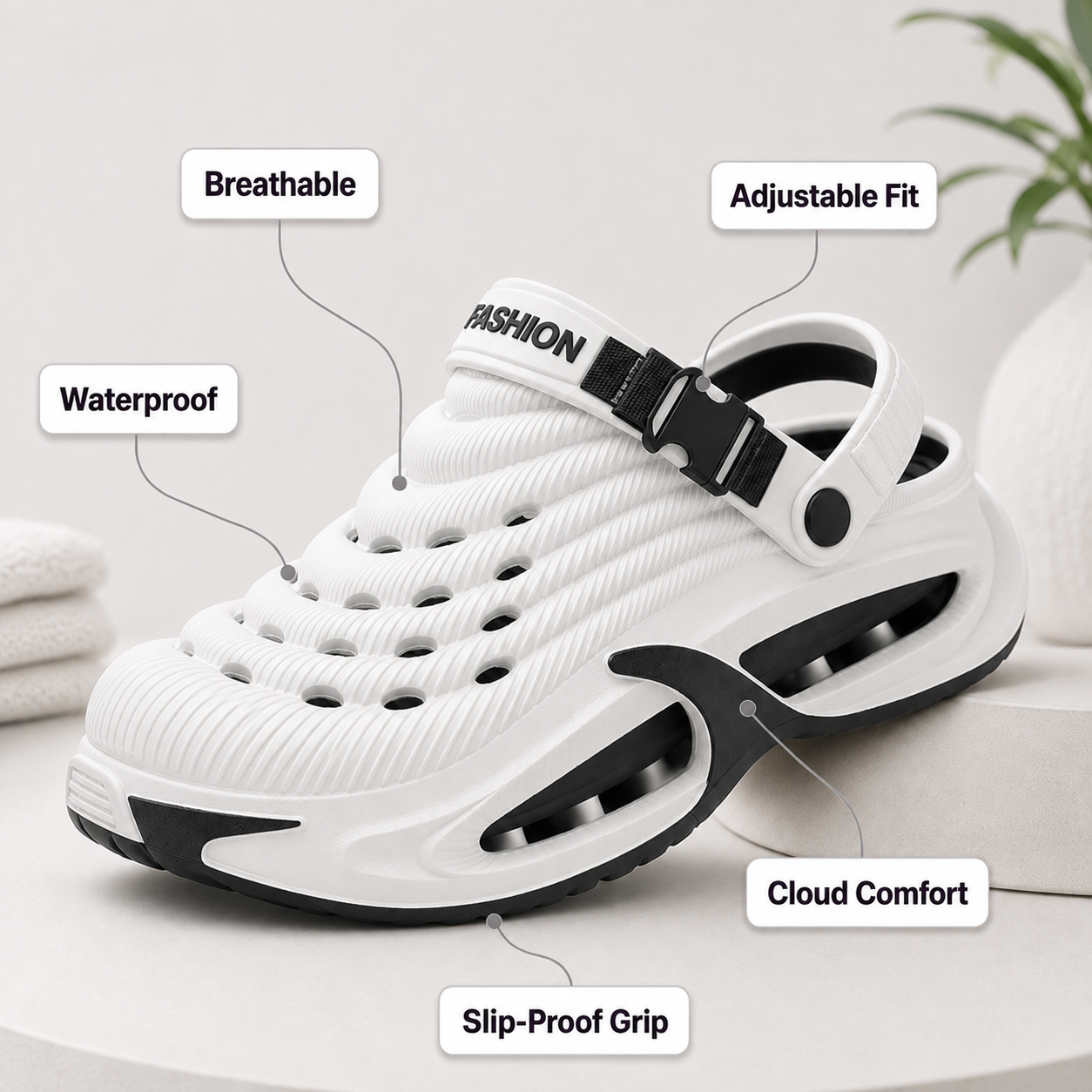 VELMORA AirCloud™ Comfort Clogs