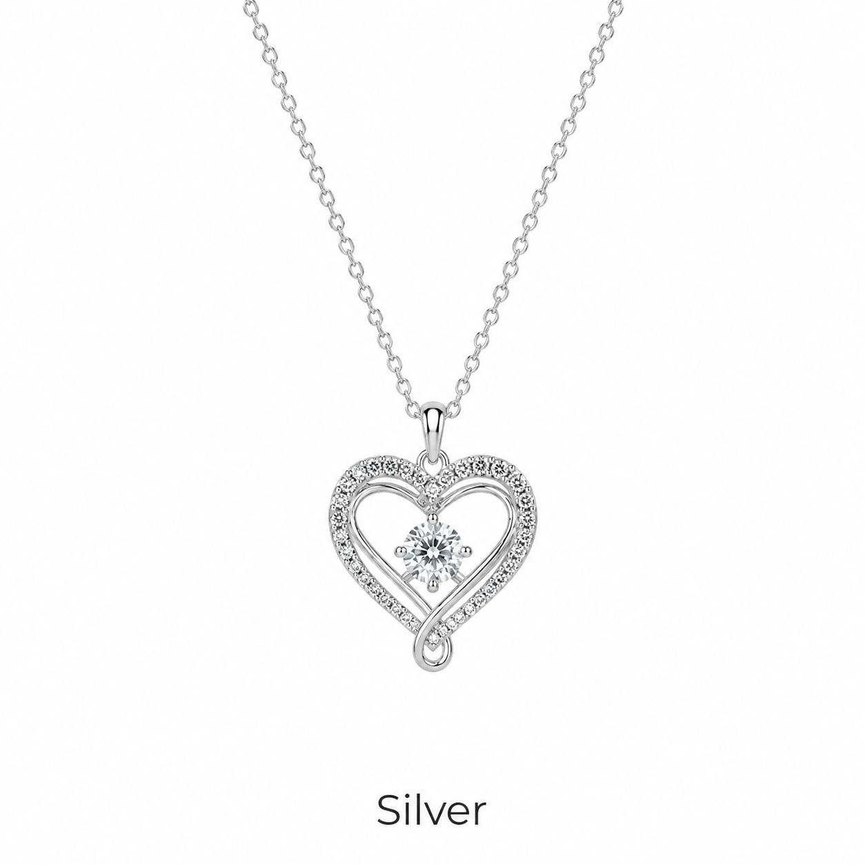 To My Wife — Forever & Always Heart Necklace
