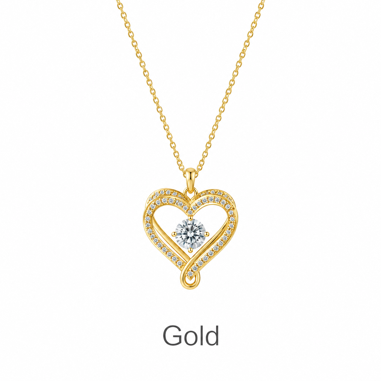 To My Wife — Forever & Always Heart Necklace