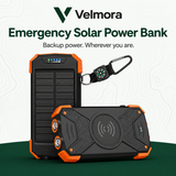 VELMORA™ Emergency Solar Power Bank