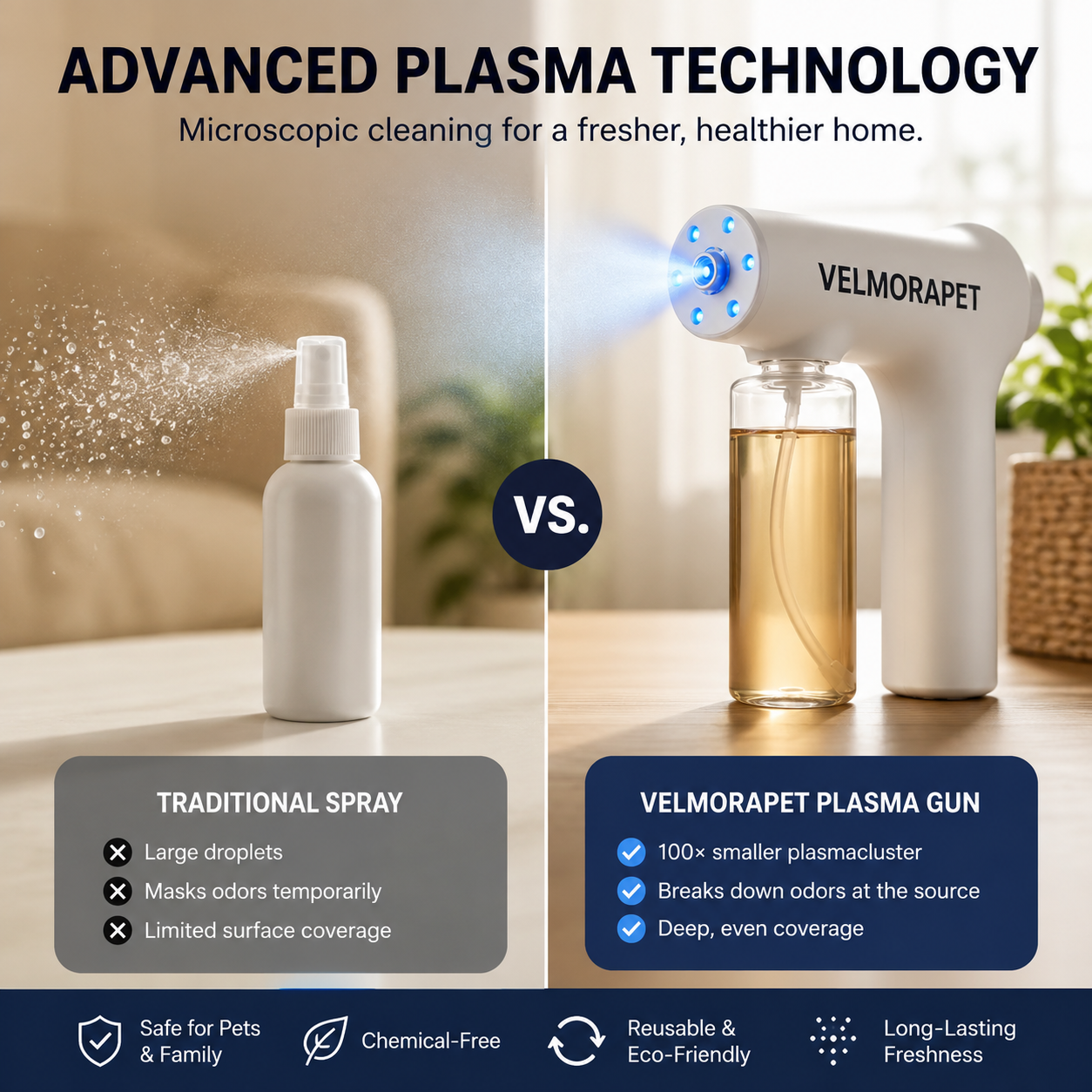 VELMORApet™ Plasma Pet Odor Remover ⭐