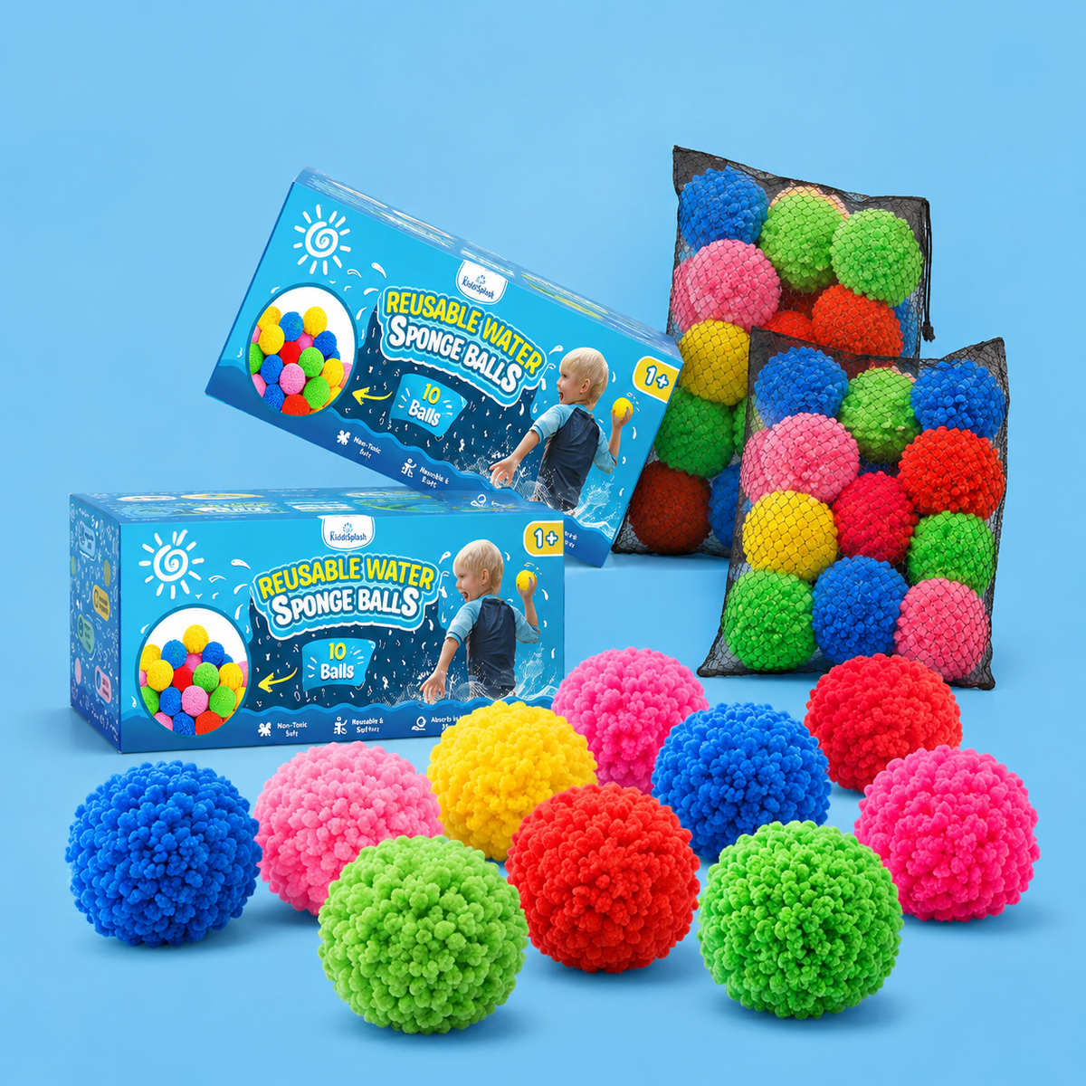 Free reusable water sponge balls