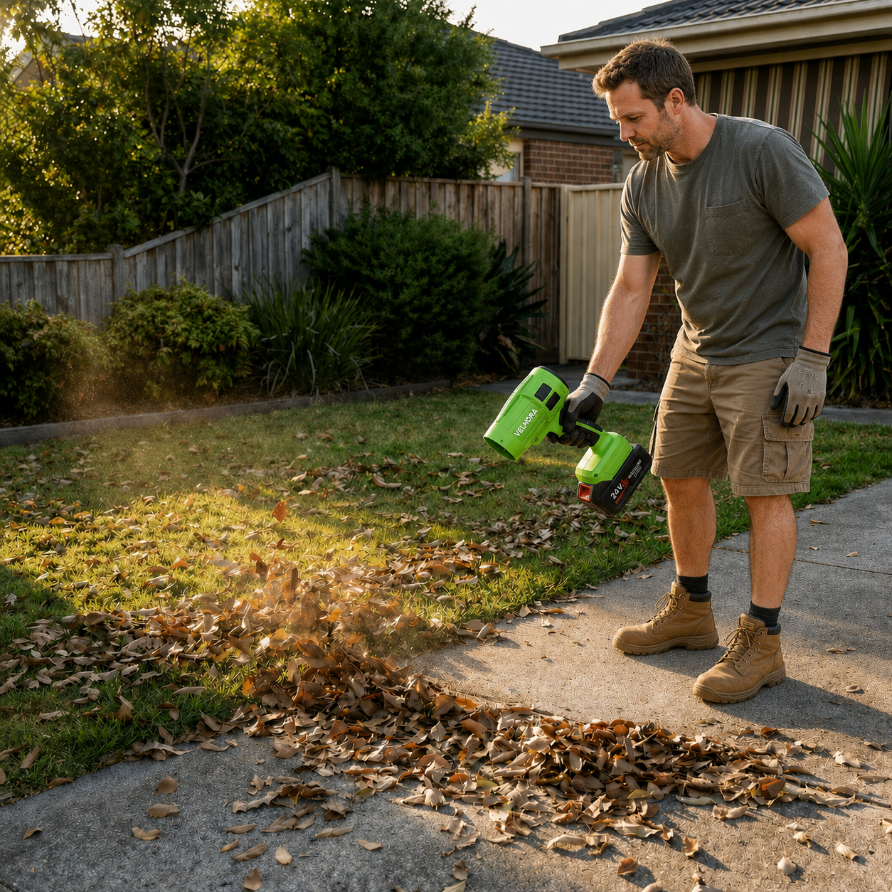 Blows Away Leaves Easily